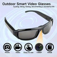 HD VisionCam™ Smart Glasses – 1080p Hidden Camera Eyewear for Outdoor Adventures & Hands-Free Recording